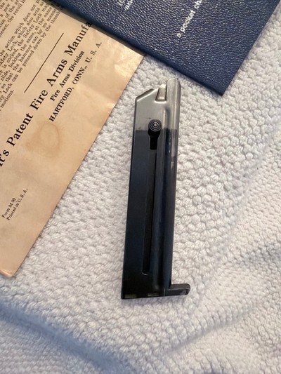 1937 Colt Woodsman in box, papers, 2 tone mag - Image 4 of 17