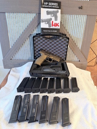 H&K VP9 custom cerakote, in box, 14 mags - Image 1 of 16