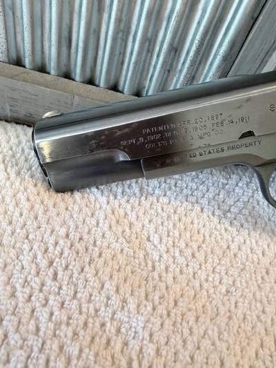 1914 Springfield US Property 1911, first year excellent shape - Image 6 of 19