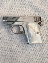 1923 Colt 1908 25acp, nickel, mother of pearl - 1 of 10