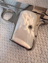 1923 Colt 1908 25acp, nickel, mother of pearl - 9 of 10