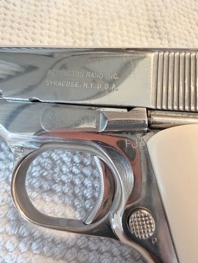 1943 Remington Rand, nickeled, original parts, nice! - Image 4 of 11