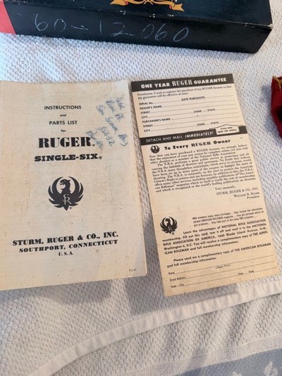 1970 Ruger Super Single Six, in box, not converted. - Image 17 of 18