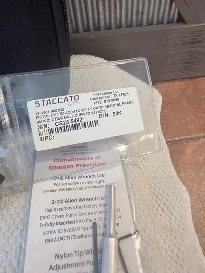 Staccato CS 2011, in bag with 8 mags and holster - Image 3 of 20