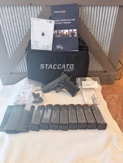 Staccato CS 2011, in bag with 8 mags and holster - Image 1 of 20