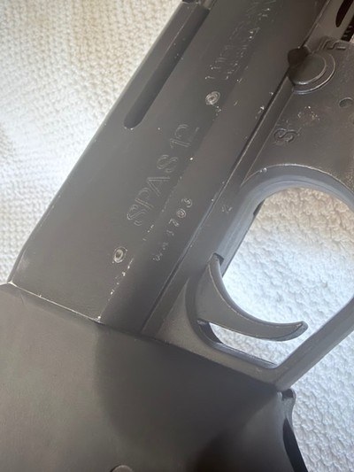 1982 Franchi Spas 12 shotgun, needs work - Image 14 of 18