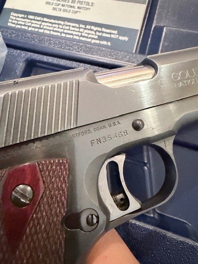 1991 Colt Gold Cup National Match 45 acp in box - Image 6 of 9