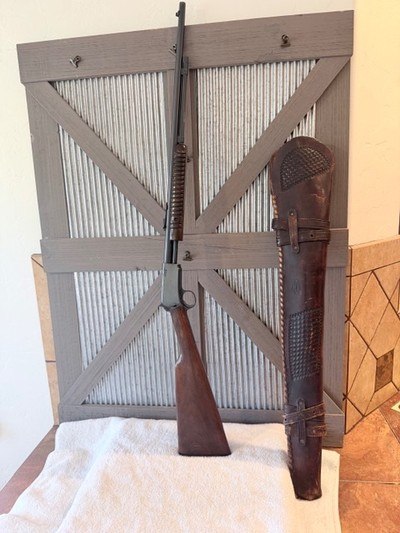 1958 Winchester 62a 22LR with scabbard - Image 1 of 15