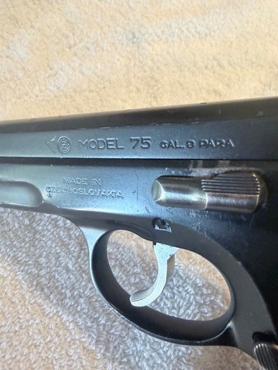 1991 CZ 75 Pre B 9mm in good shape - Image 3 of 13