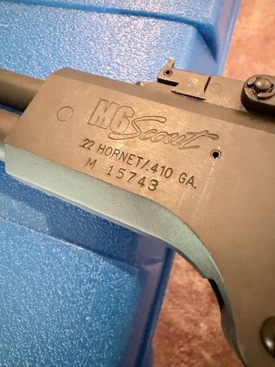 Springfield M6 Scout 22 Hornet 410 in case - Image 14 of 16