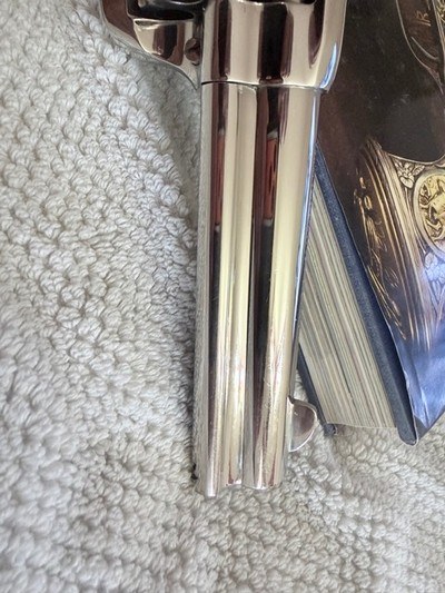 1963 Nickel Colt SAA 2nd Gen, 357 Mag, 4 3/4 inch - Image 8 of 15