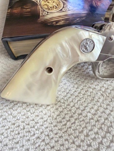 1963 Nickel Colt SAA 2nd Gen, 357 Mag, 4 3/4 inch - Image 7 of 15