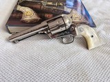 1963 Nickel Colt SAA 2nd Gen, 357 Mag, 4 3/4 inch - Image 1 of 15