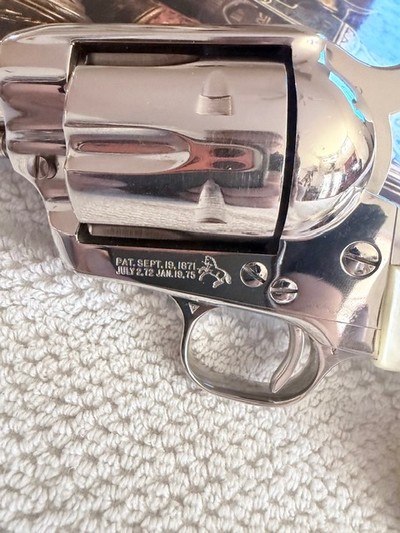 1963 Nickel Colt SAA 2nd Gen, 357 Mag, 4 3/4 inch - Image 2 of 15
