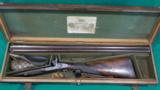 George Gibbs English Cased Percussion Shotgun - 1 of 10