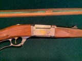 Savage 99 CE Centennial Edition Engraved gold Embellished Rifle - 3 of 19