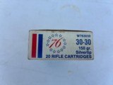 Winchester bicentennial 76 30-30 150 grain silvertip cartridges. - 4 of 7