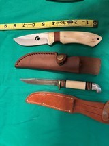 Western buck browning CRKT bone handle customs - 6 of 13