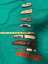 Western buck browning CRKT bone handle customs - 4 of 13