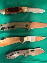 Western buck browning CRKT bone handle customs - 8 of 13