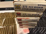 Winchester 375 h&h factory ammo Winchester 375 h&h brass - 2 of 6