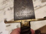 CONFEDERATE DOUBLE-EDGED McELROY BOWIE KNIFE - 4 of 12