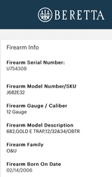BERETTA 682 GOLD E combo - 2 of 9