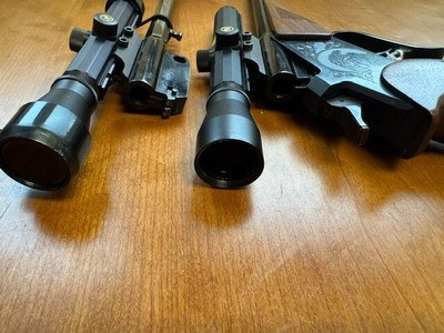 Thompson Center Contender RARE 2-barrel prototype .22/44 Herrett .30/44 Herrett w/Lobo Scopes - Image 8 of 13