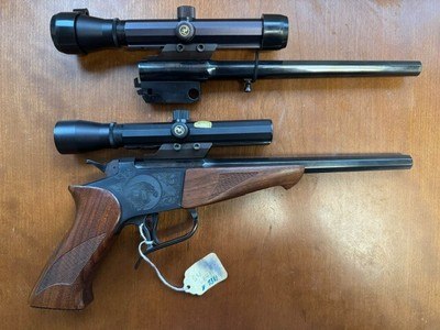 Thompson Center Contender RARE 2-barrel prototype .22/44 Herrett .30/44 Herrett w/Lobo Scopes - Image 6 of 13