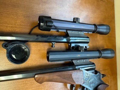 Thompson Center Contender RARE 2-barrel prototype .22/44 Herrett .30/44 Herrett w/Lobo Scopes - Image 11 of 13