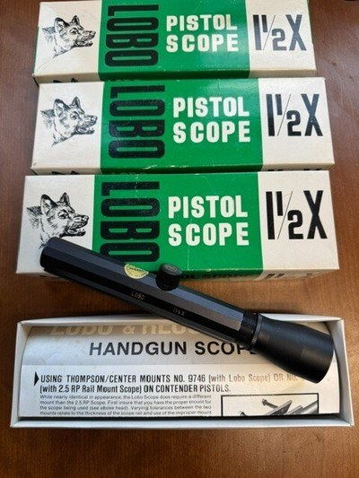 Thompson Center Contender RARE 2-barrel prototype .22/44 Herrett .30/44 Herrett w/Lobo Scopes - Image 12 of 13
