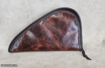 American Bison Leather Large Pistol Case