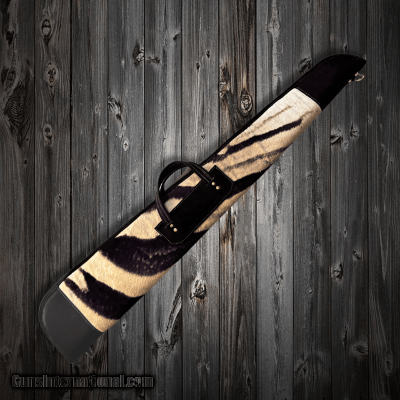 Authentic African Burchelli Zebra Hide Shotgun Case