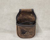 Leather Double Shotgun Shell Bag with Custom Art Work - 2 of 4