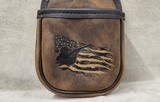 Leather Double Shotgun Shell Bag with Custom Art Work - 3 of 4