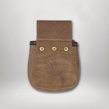 Small Leather Shell Bag with Custom Art Work and Belt - 2 of 4