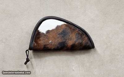 Medium Hair On Hide Leather Pistol Case