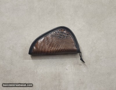 Medium Embossed Leather Pistol Case