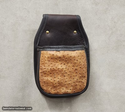 Shotgun Shell Bag Embossed Ostrich Front