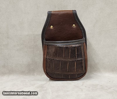 Shotgun Shell Bag Real Alligator Front