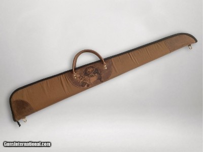 Canvas and Leather Shotgun Case with Custom Art Work