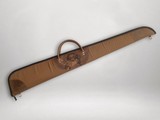Canvas and Leather Shotgun Case with Custom Art Work - 1 of 4