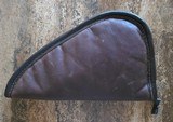 Genuine Alligator and Cowhide Leather Large Pistol Case – Sherpa Lined with YKK Zipper - 3 of 6