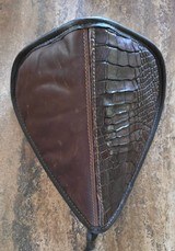 Genuine Alligator and Cowhide Leather Large Pistol Case – Sherpa Lined with YKK Zipper - 2 of 6