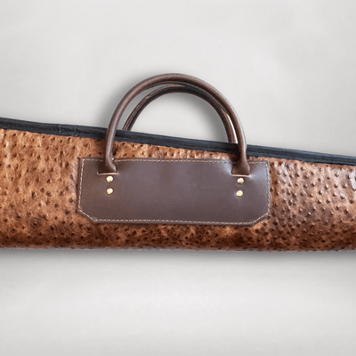 Ostrich Embossed Leather Shotgun Case 46” | Handmade USA | Leather Link Studio - Image 2 of 4