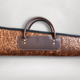 Ostrich Embossed Leather Shotgun Case 46” | Handmade USA | Leather Link Studio - 2 of 4