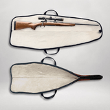 Low Scope Leather Rifle Case 49” | Water Buffalo & Elephant Trim | Handmade USA - 4 of 4