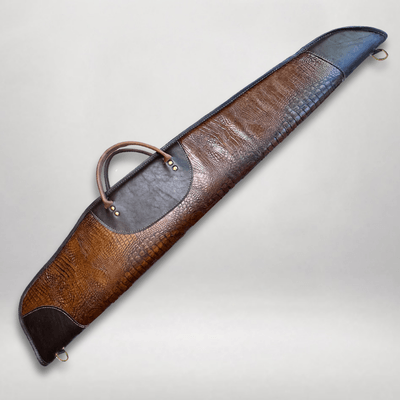 Low Scope Leather Rifle Case 46”
