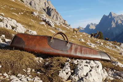 Low Scope Leather Rifle Case 46” - Image 3 of 4