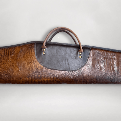 Low Scope Leather Rifle Case 46” - Image 2 of 4